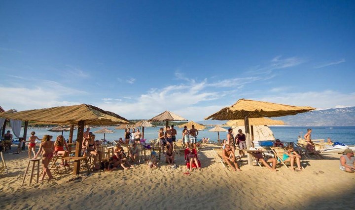 Beaches on the island of Rab in Croatia